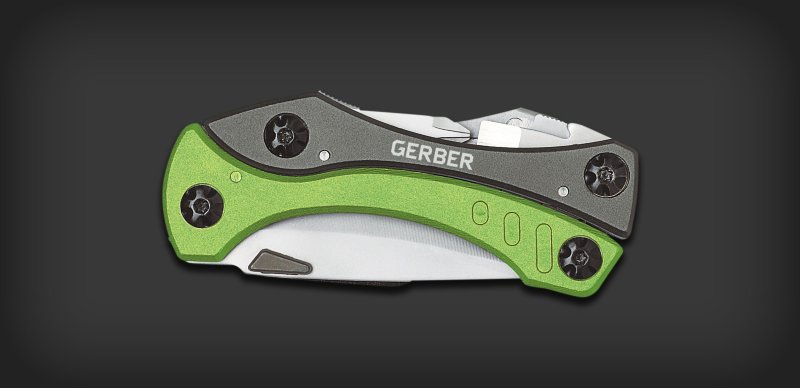 Мультитул Gerber Crucial Tool, зеленый, блистер, 31-000238