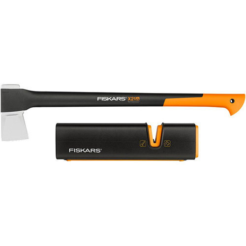 Топор Fiskars X21 L + точилка для топоров и ножей 1019333-129047