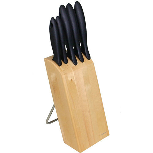 Набор ножей Fiskars Essential в деревянном блоке 5шт 1023782