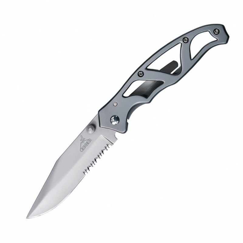 Складной нож Gerber Paraframe II, серрейторное лезвие, блистер, 22-48447