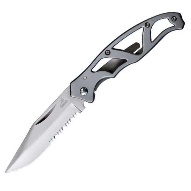 Складной нож Gerber Paraframe Mini, серрейторное лезвие, блистер, 22-48484